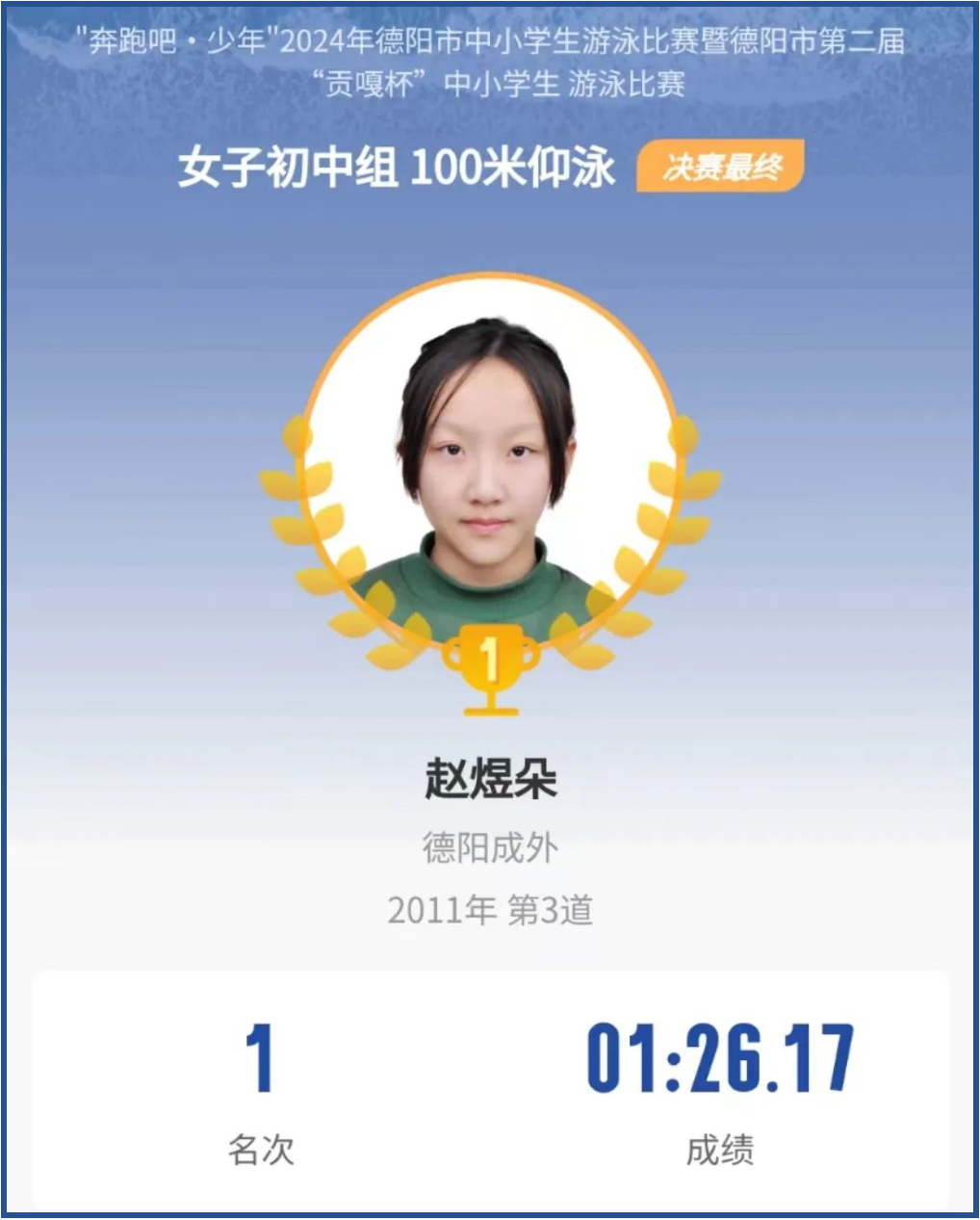 碧波展翅战各路精英 浪花飞扬展成外风采 ——德阳成都外国语学校在“奔跑吧·少年”2024年