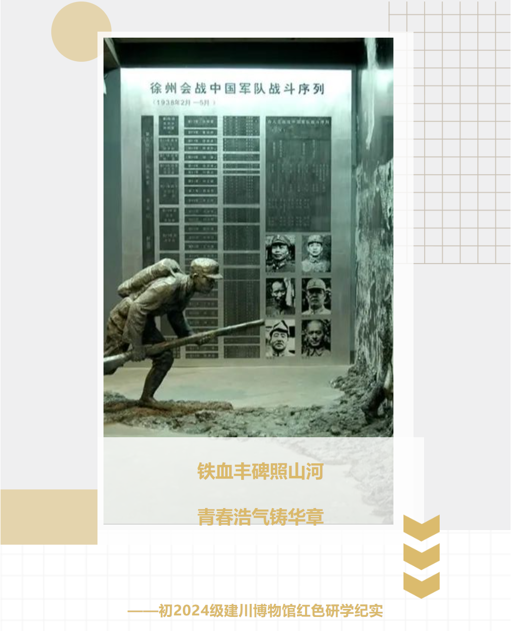 铁血丰碑照山河，青春浩气铸华章——初2024级建川博物馆红色研学纪实